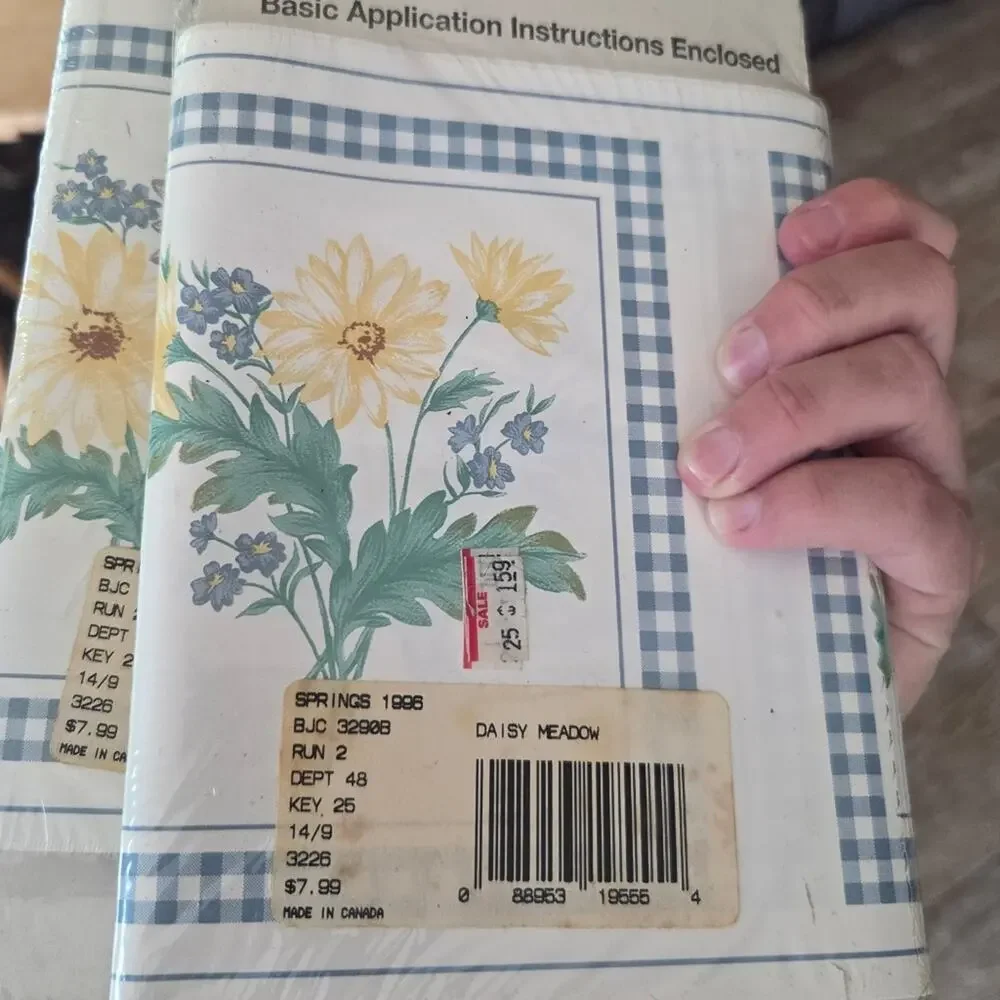 Vintage Imperial Wallcoverings Wallpaper Border Spring 1996 Daisy Meadow 5Yards
